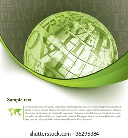 Eco background with globe series