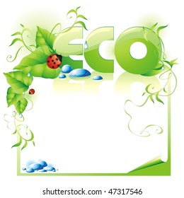 ECO background. Vector illustration.