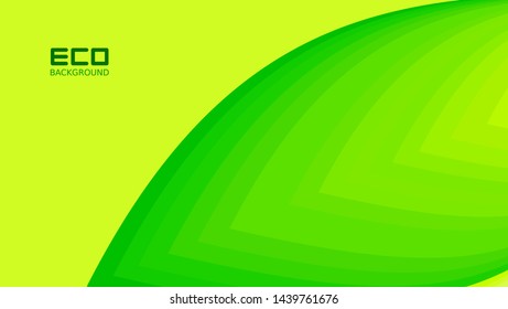 Eco backgrounds are green with leaf patterns for business posters and presentations, natural backgrounds