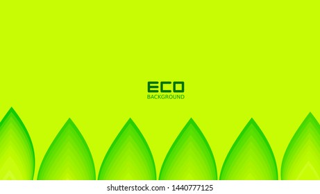 Eco backgrounds are green with leaf patterns for business posters and presentations, natural backgrounds