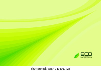 Eco backgrounds are green with leaf patterns for business posters and presentations, natural backgrounds