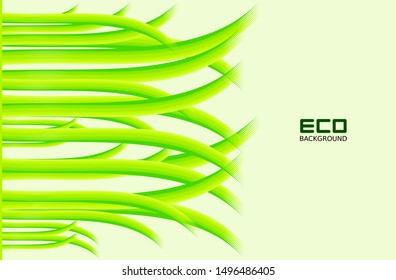 Eco backgrounds are green with leaf patterns for business posters and presentations, natural backgrounds, green abstract backgrounds