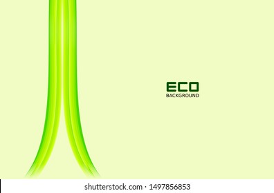 Eco backgrounds are green with leaf patterns for business posters and presentations, natural backgrounds, green abstract backgrounds