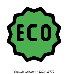 Eco badge sticker