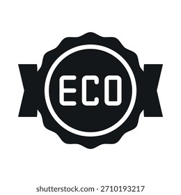 Diseño de Vector de etiqueta engomada de insignia ecológica para promover la conciencia ambiental y los esfuerzos de sostenibilidad en cualquier momento y en cualquier lugar