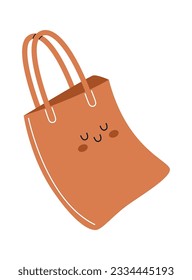 Ilustración de vectores de caracteres de bolsa eco