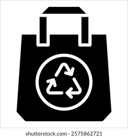 Eco Bag Icon Element For Design