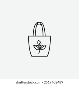 ECO bag icon isolated on white background