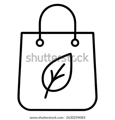 Eco bag icon on white background vector
Vector line icon shopping and goods