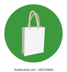 Eco bag icon. Shopping sign vector market