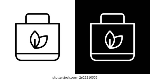 Ilustração de vetor de ícone de saco ecológico para web e celular