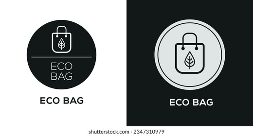 (Eco bag) Icon, Vector sign.