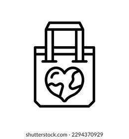 icono de eco bag para tu sitio web, móvil, presentación y diseño de logotipo.