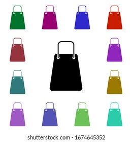 Eco bag multi color style icon. Simple glyph, flat vector of ecology icons for ui and ux, website or mobile application