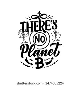 Eco bag print for cloth design. Retail advertising. Lettering quote for environment concept. Organic design template. Typography vector illustration.