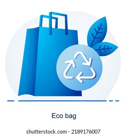 Eco Bag And Recycle Icon Concept