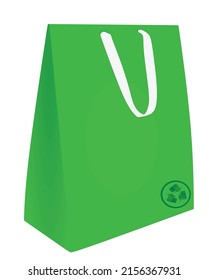 Eco bag with recycle sign