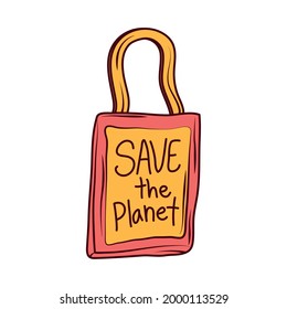 eco bag template isolated icon