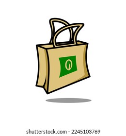 eco bag vector design on white background