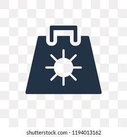 Eco bag vector icon isolated on transparent background, Eco bag transparency concept can be used web and mobile