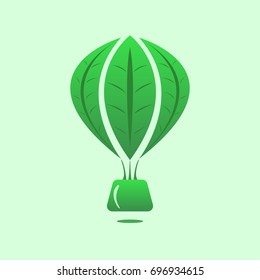 eco balloon logo concept vector eps 10