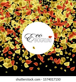 
Eco banner. autumn background of falling leaves