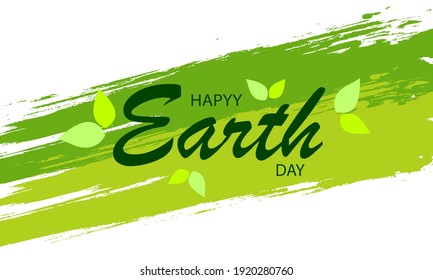 Eco banner for planet earth day, vector art illustration.