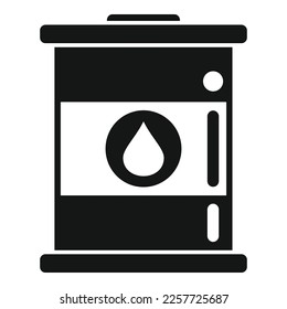 Eco barrel icon simple vector. Clean power. Ecology source