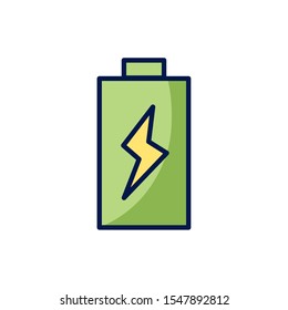 eco battery design, Ecology renewable conservation saving support solution and bio theme Vector illustration