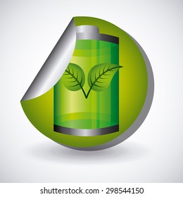 eco battery design, vector illustration eps10 graphic 