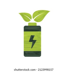 Eco Battery Icon Alternative Sources Energy 