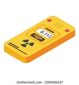 Icono de la batería ecológica. Isometric del icono del vector de batería ecológica para el diseño web aislado en fondo blanco
