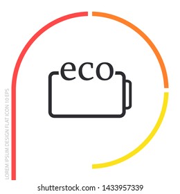 eco battery icon vector . Lorem Ipsum Illustration design