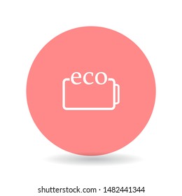 eco battery icon vector . Lorem Ipsum Illustration design