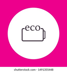 eco battery icon vector . Lorem Ipsum Illustration design