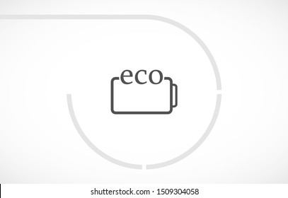 eco battery icon vector . Lorem Ipsum Illustration design