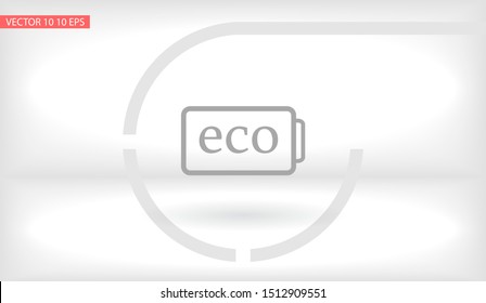 eco battery icon vector . Lorem Ipsum Illustration design