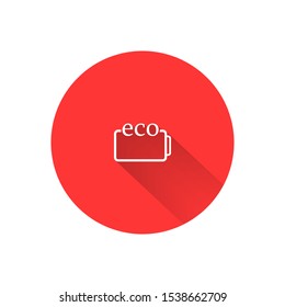 eco battery icon vector . Lorem Ipsum Illustration design