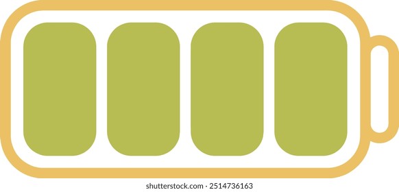Eco Battery Vector Illustration. Green Energy