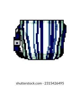 eco beach bag game pixel art retro vector. bit eco beach bag. old vintage illustration