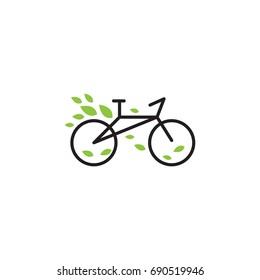 eco bike logo vector