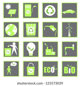 ECO BIO design,icons,vector