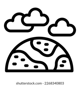 Eco bio earth icon outline vector. Plastic garbage. Program chemical
