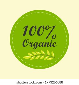 eco, bio green logo, sign, stickers, icon. Vegan healthy food badge, tag for cafe, restaurants, product packaging.