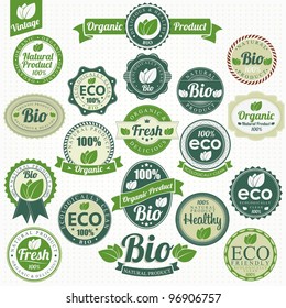 Eco And Bio Labels Collection