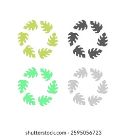 Eco Bio Leaves Product Sign Symbol Logo Vector
