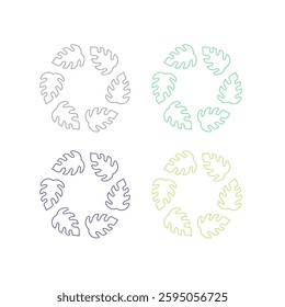 Eco Bio Leaves Product Sign Symbol Logo Vector
