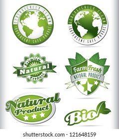 eco bio natural logos