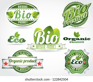 eco bio natural logos