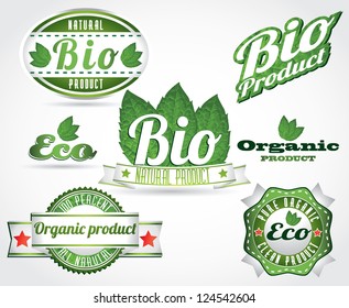 eco bio natural logos